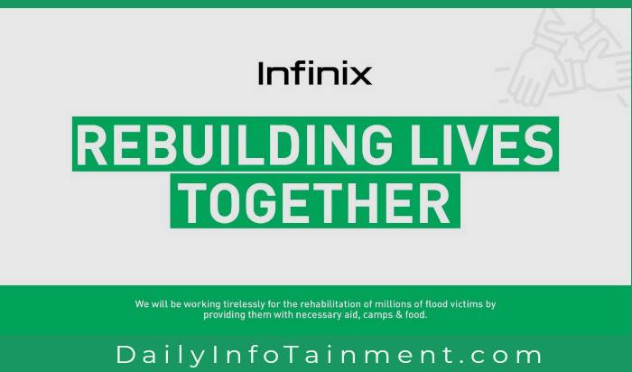 Infinix pledges restoration of flood affected areas via Infinix Flood-Relief Drive!