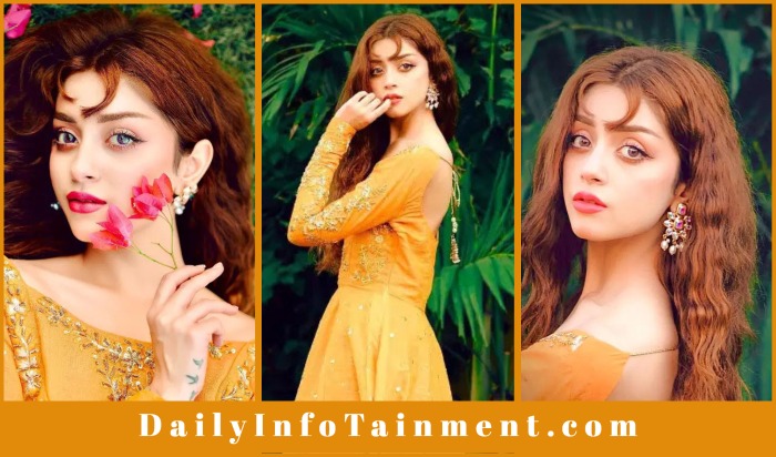 Alizeh Shah Recent Pictures wearing Orange Color