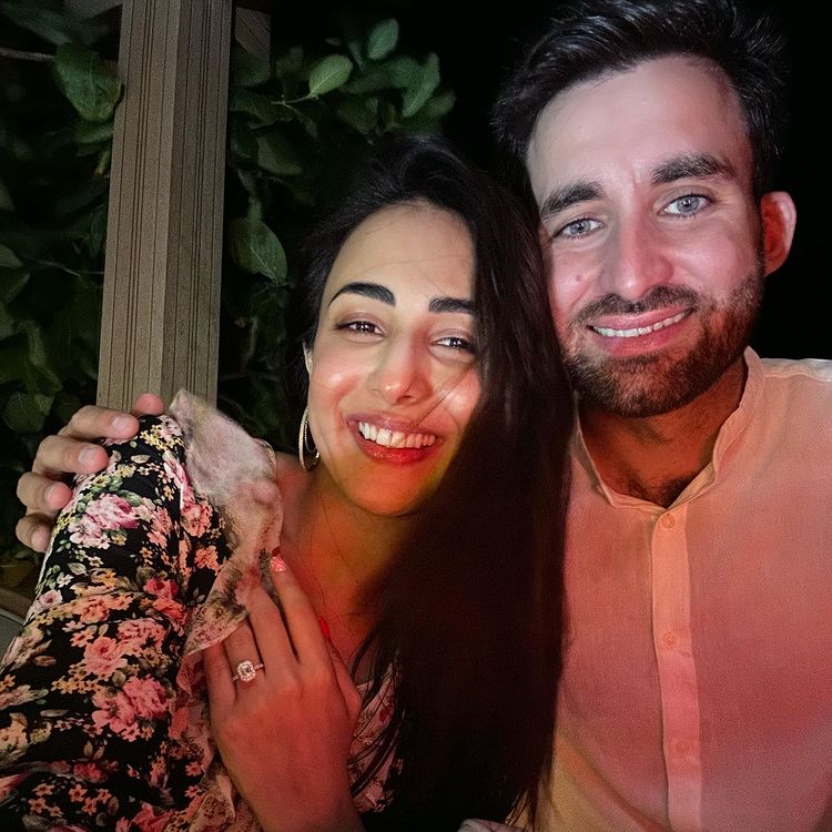 Ushna Shah engagement with golfer Hamza Amin - in Pictures