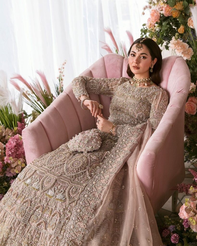 Hania Aamir features in Mah-e-Noor Bridal Collection