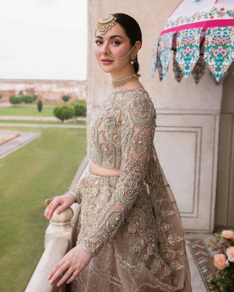 Hania Aamir features in Mah-e-Noor Bridal Collection