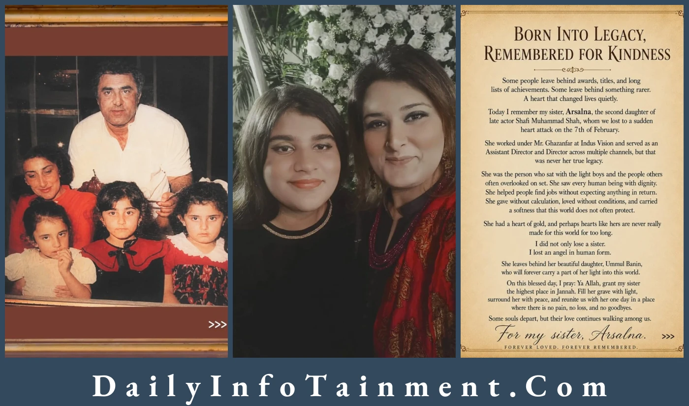 Shafi Muhammad Shah's Daughter - Arsalna Shah's Untimely Demise Shocks Industry