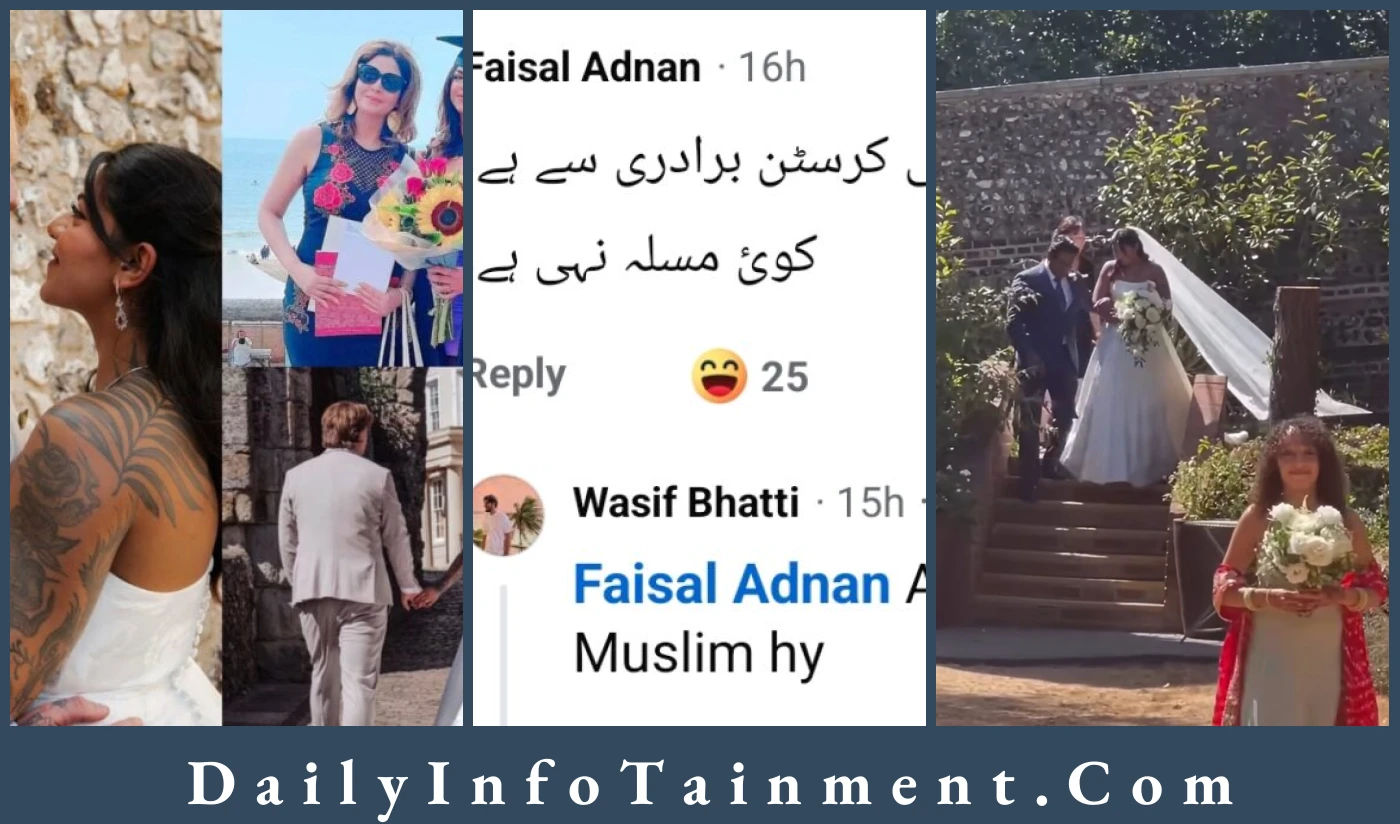 Aqib Javed's Daughter Uqba Weds Christian Partner in UK Ceremony